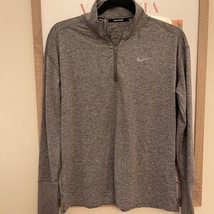 Nike Gray Quarter-Zip Pullover
